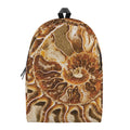 Ammonite Fossil Print School Backpack