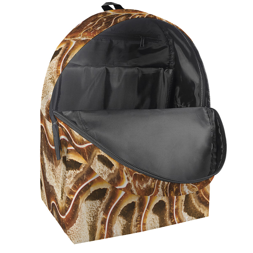 Ammonite Fossil Print Backpack