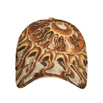 Ammonite Fossil Print Baseball Cap