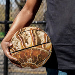 Ammonite Fossil Print Basketball