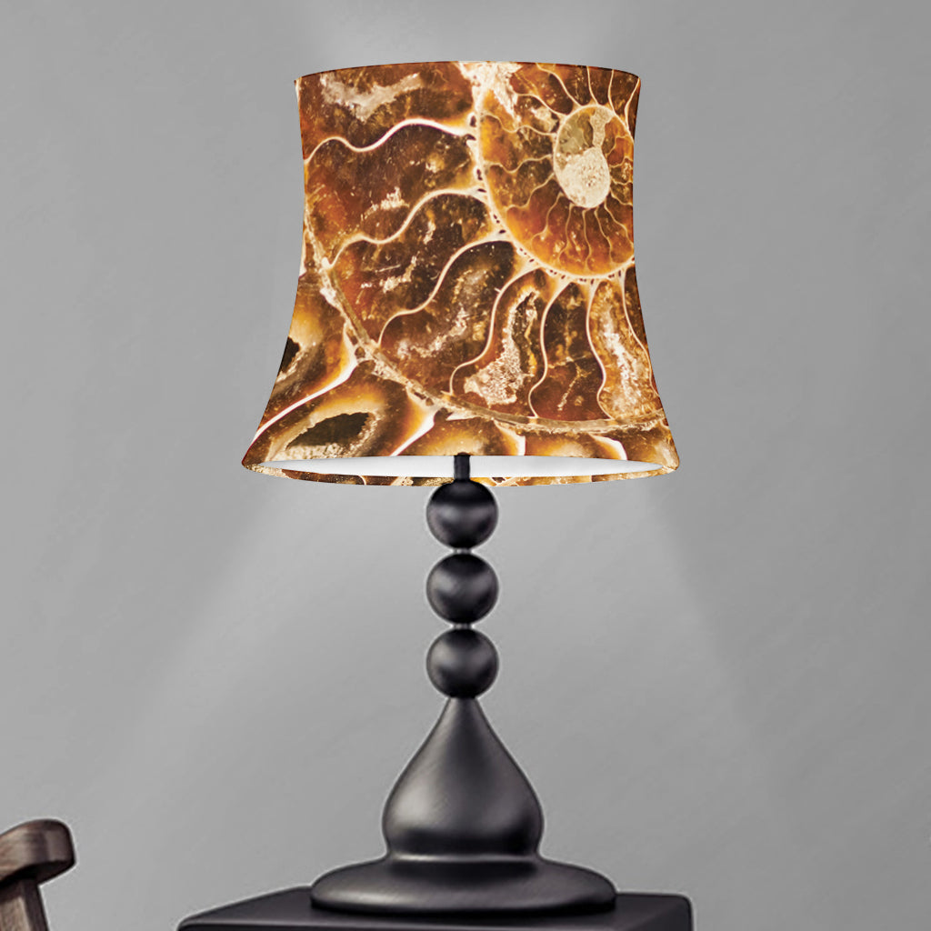 Ammonite Fossil Print Bell Lamp Shade