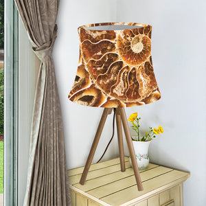 Ammonite Fossil Print Bell Lamp Shade