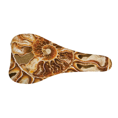 Ammonite Fossil Print Bicycle Seat Cover