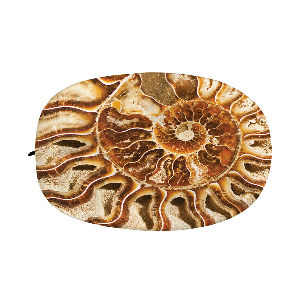Ammonite Fossil Print Car Side Mirror Covers
