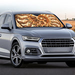 Ammonite Fossil Print Car Windshield Sun Shade