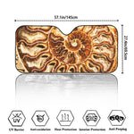 Ammonite Fossil Print Car Windshield Sun Shade