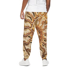 Ammonite Fossil Print Cotton Pants