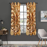 Ammonite Fossil Print Curtain