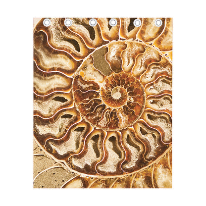 Ammonite Fossil Print Curtain