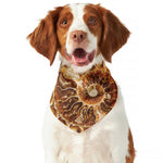 Ammonite Fossil Print Dog Bandana