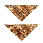 Ammonite Fossil Print Dog Bandana