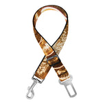 Ammonite Fossil Print Dog Seat Belt