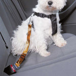 Ammonite Fossil Print Dog Seat Belt