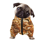 Ammonite Fossil Print Dog Zip Up Jacket