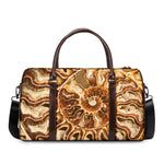 Ammonite Fossil Print Duffle Bag
