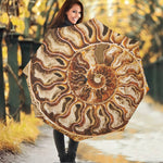 Ammonite Fossil Print Foldable Umbrella