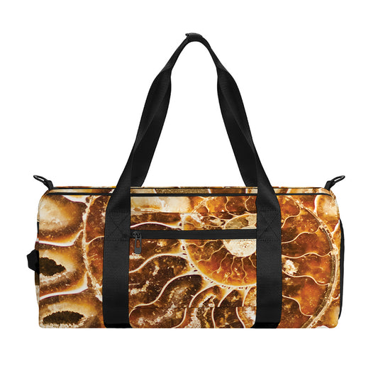 Ammonite Fossil Print Gym Bag