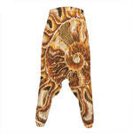Ammonite Fossil Print Hammer Pants