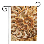 Ammonite Fossil Print House Flag