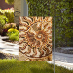 Ammonite Fossil Print House Flag
