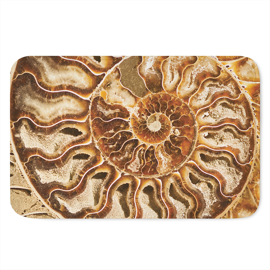 Ammonite Fossil Print Indoor Door Mat
