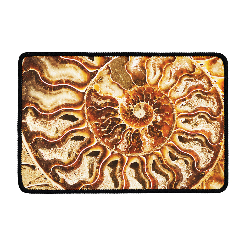 Ammonite Fossil Print Kitchen Mat