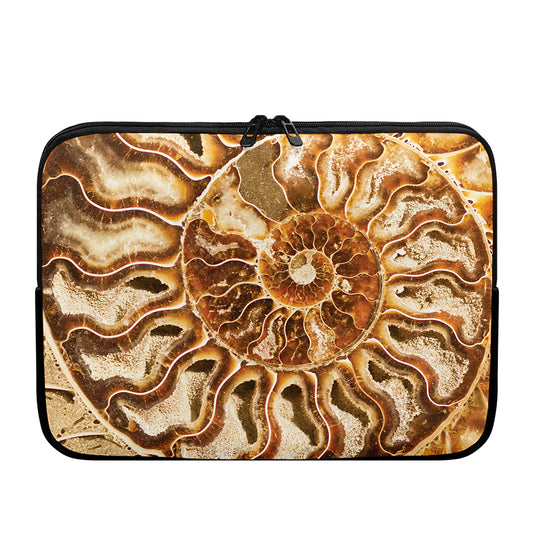Ammonite Fossil Print Laptop Sleeve