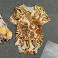 Ammonite Fossil Print Men's Bodysuit