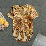 Ammonite Fossil Print Men's Bodysuit