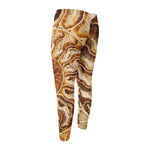 Ammonite Fossil Print Men's Compression Pants