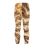 Ammonite Fossil Print Men's leggings