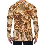 Ammonite Fossil Print Men's Long Sleeve T-Shirt