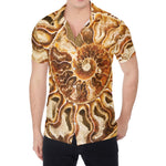 Ammonite Fossil Print Men's Shirt