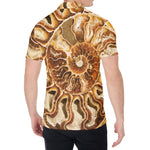 Ammonite Fossil Print Men's Shirt