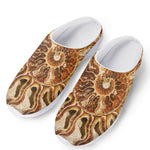 Ammonite Fossil Print Mesh Casual Shoes