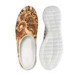 Ammonite Fossil Print Mesh Casual Shoes