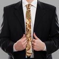 Ammonite Fossil Print Necktie