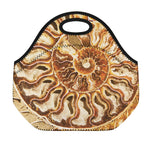 Ammonite Fossil Print Neoprene Lunch Bag