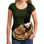 Ammonite Fossil Print Pet Sling Carrier