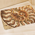 Ammonite Fossil Print Polyester Doormat
