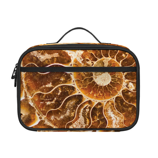 Ammonite Fossil Print Portable Lunch Bag