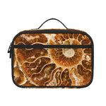 Ammonite Fossil Print Portable Lunch Bag