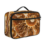 Ammonite Fossil Print Portable Lunch Bag