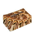 Ammonite Fossil Print Rectangle Tissue Box Cover