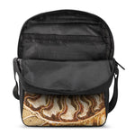 Ammonite Fossil Print Rectangular Crossbody Bag