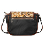 Ammonite Fossil Print Saddle Bag
