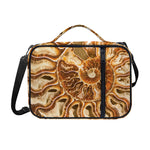 Ammonite Fossil Print Shoulder Strap Bible Bag