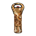 Ammonite Fossil Print Single Neoprene Wine Tote
