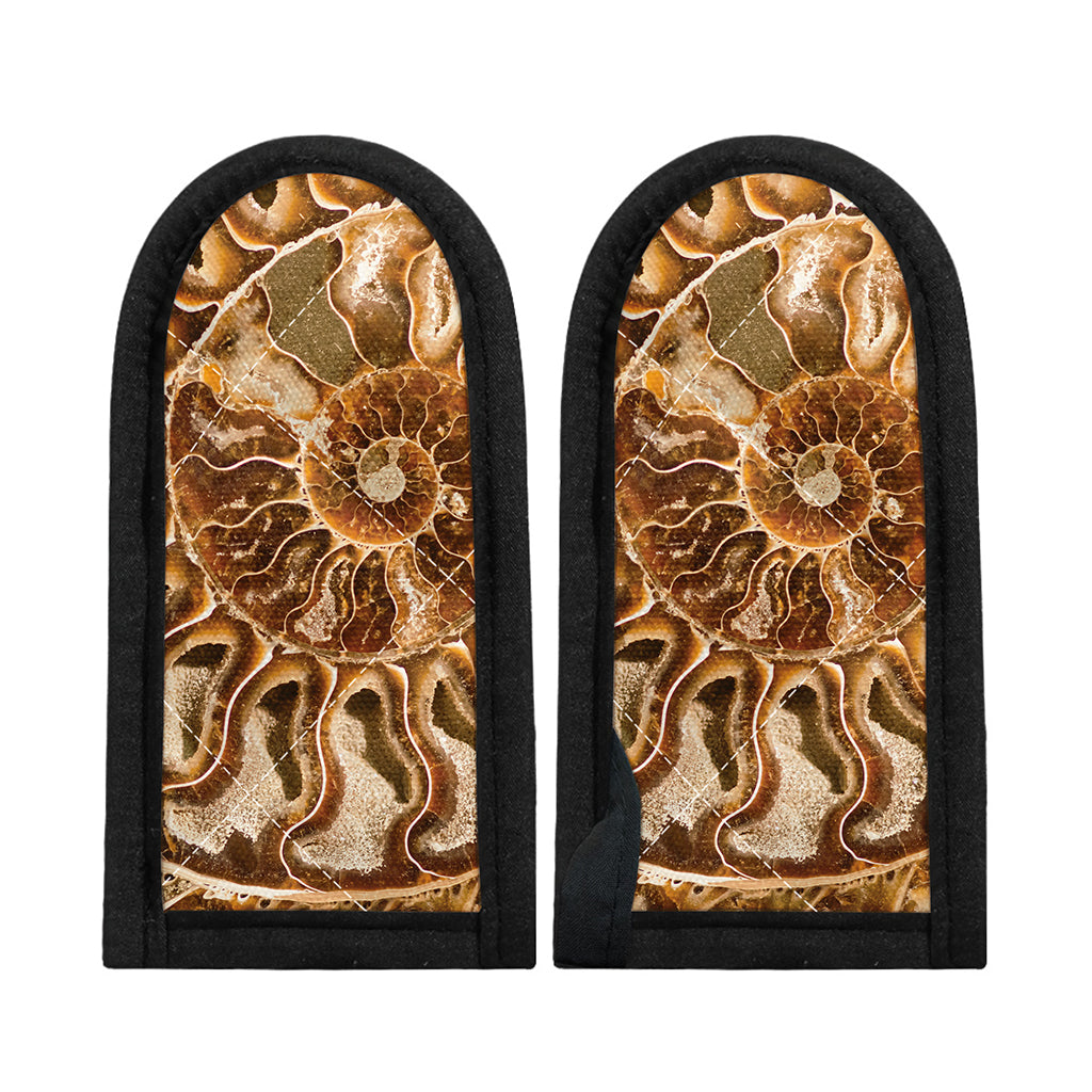 Ammonite Fossil Print Skillet Handle Cover
