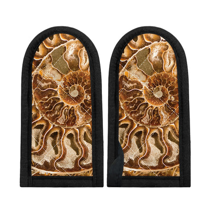 Ammonite Fossil Print Skillet Handle Cover